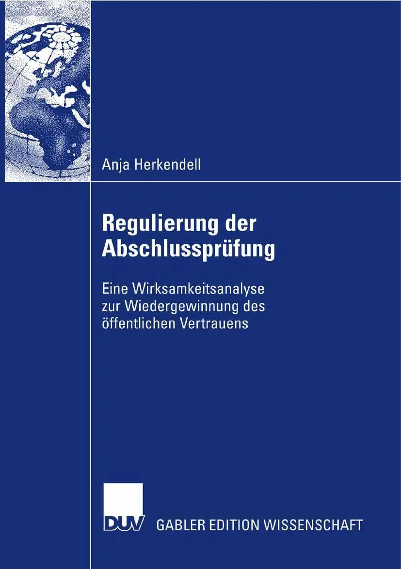 Cover: 9783835008878 | Regulierung der Abschlussprüfung | Anja Herkendell | Taschenbuch