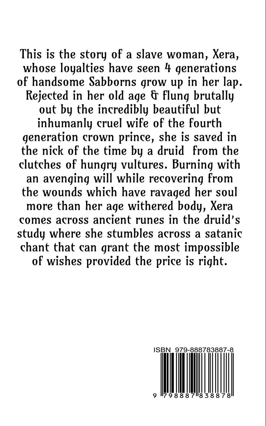 Rückseite: 9798887838878 | Xera the Slave Woman | Rashmi Narsapur | Taschenbuch | Englisch | 2022