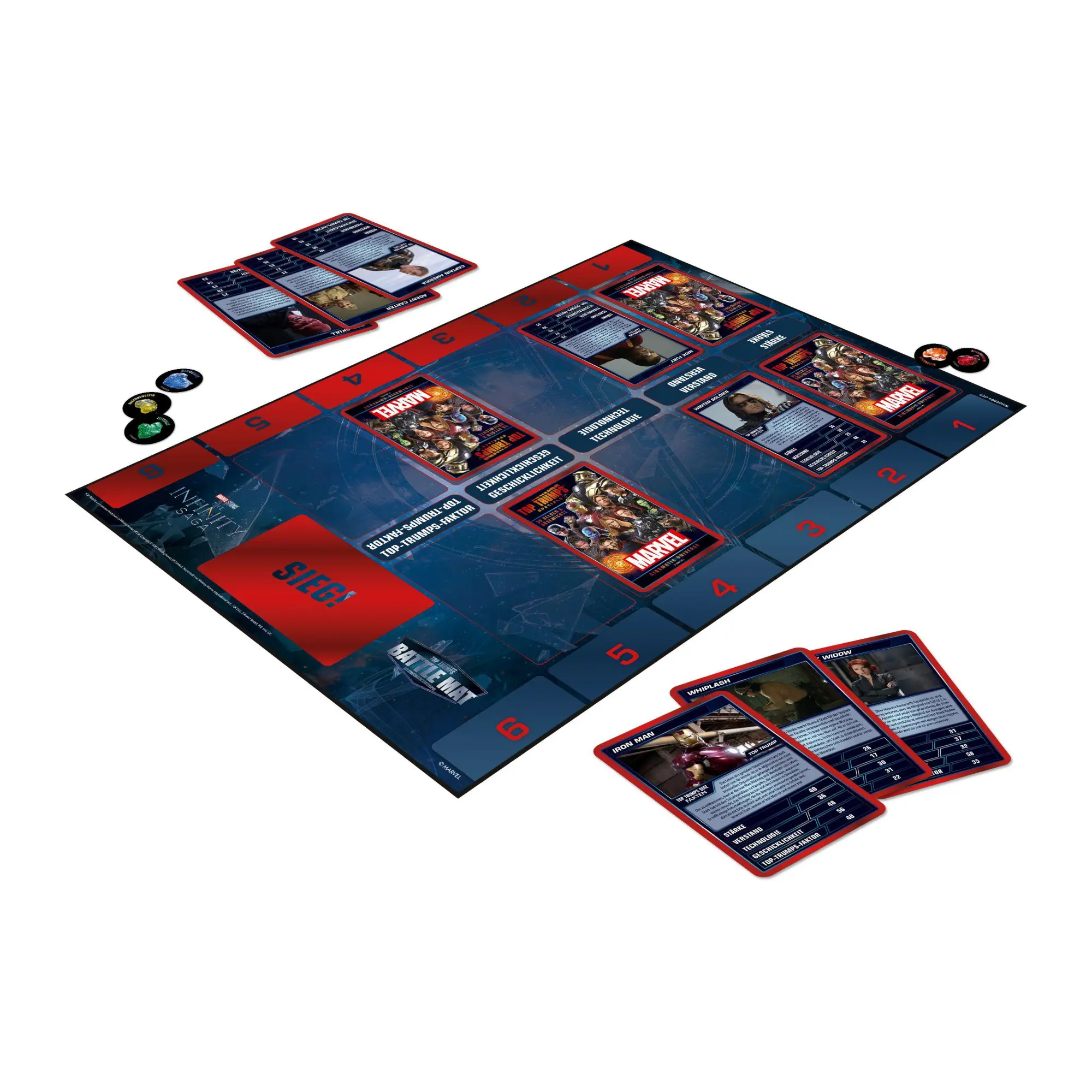 Bild: 4035576048978 | Top Trumps Battle Mat Marvel | Spiel | Deutsch | 2023 | Winning Moves