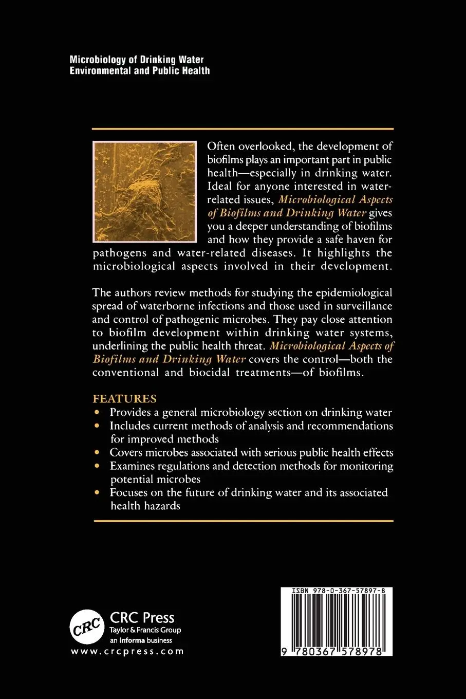 Rückseite: 9780367578978 | Microbiological Aspects of Biofilms and Drinking Water | Taschenbuch