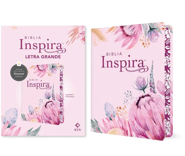 Cover: 9781496488978 | Biblia Inspira Ntv, Letra Grande Con Filament (Sentipiel, Primaveral)