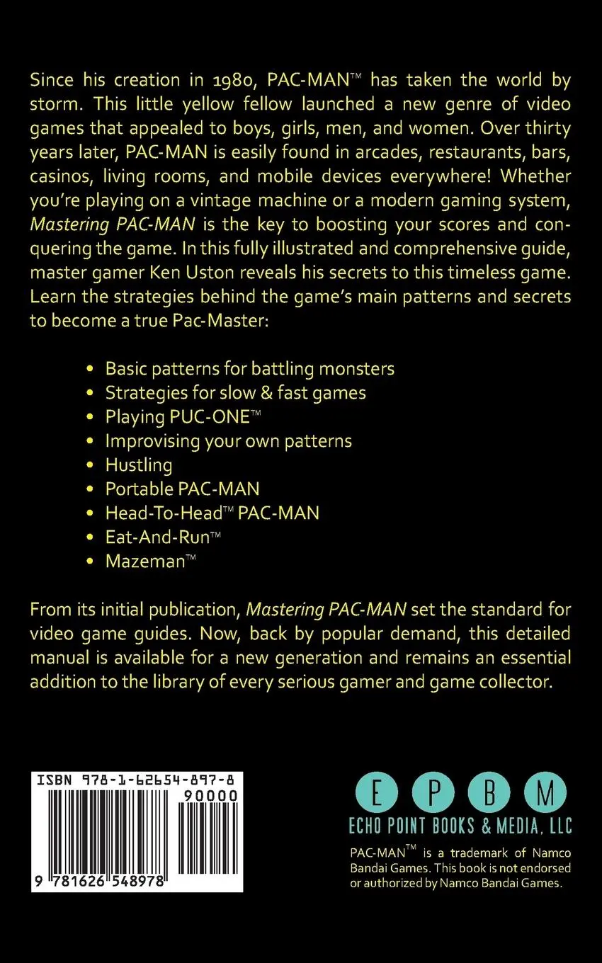 Rückseite: 9781626548978 | Mastering Pac-Man | Ken Uston | Taschenbuch | Kartoniert / Broschiert