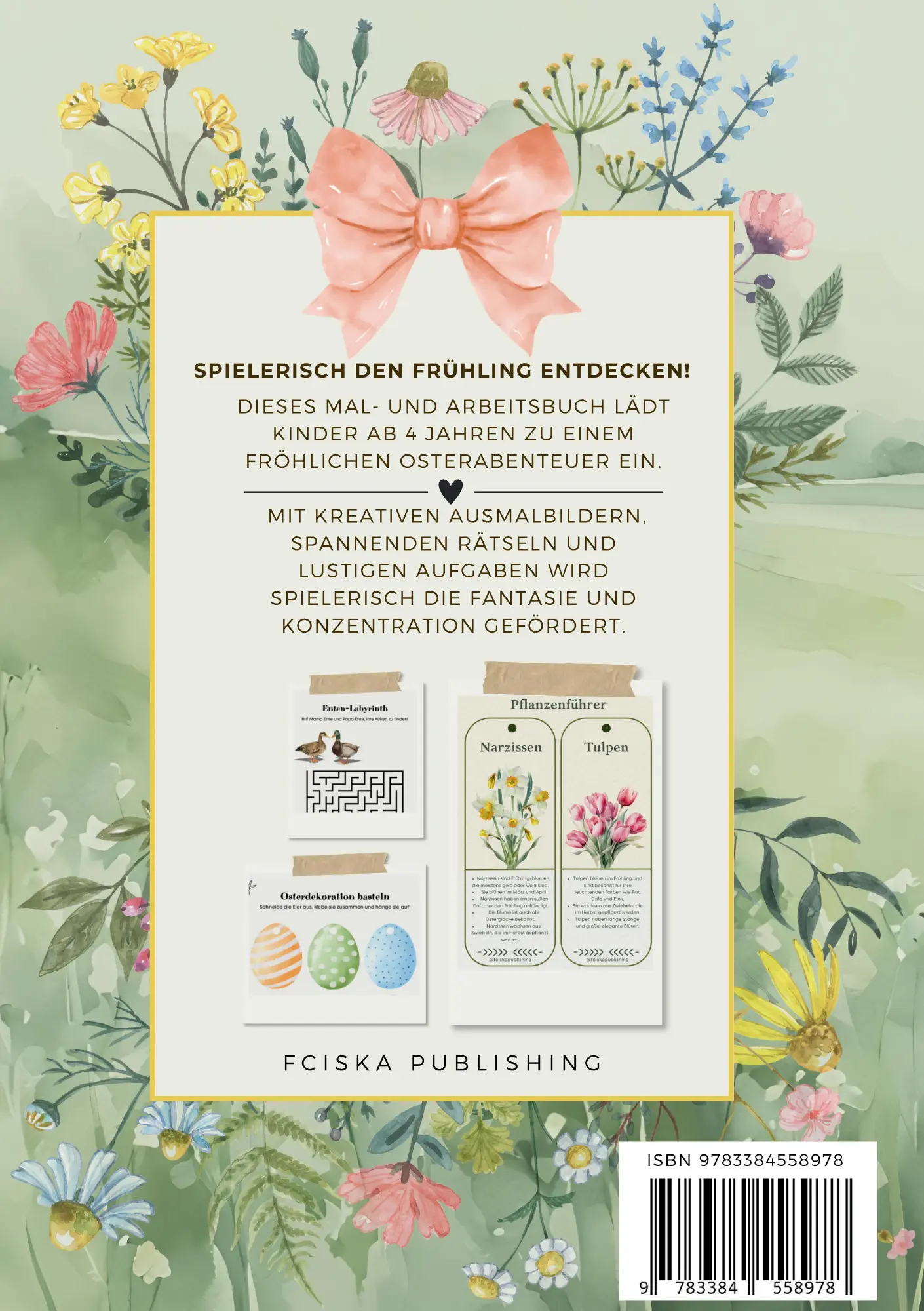 Rückseite: 9783384558978 | Osterabenteuer | Malen, Basteln und Entdecken | Publishing (u. a.)