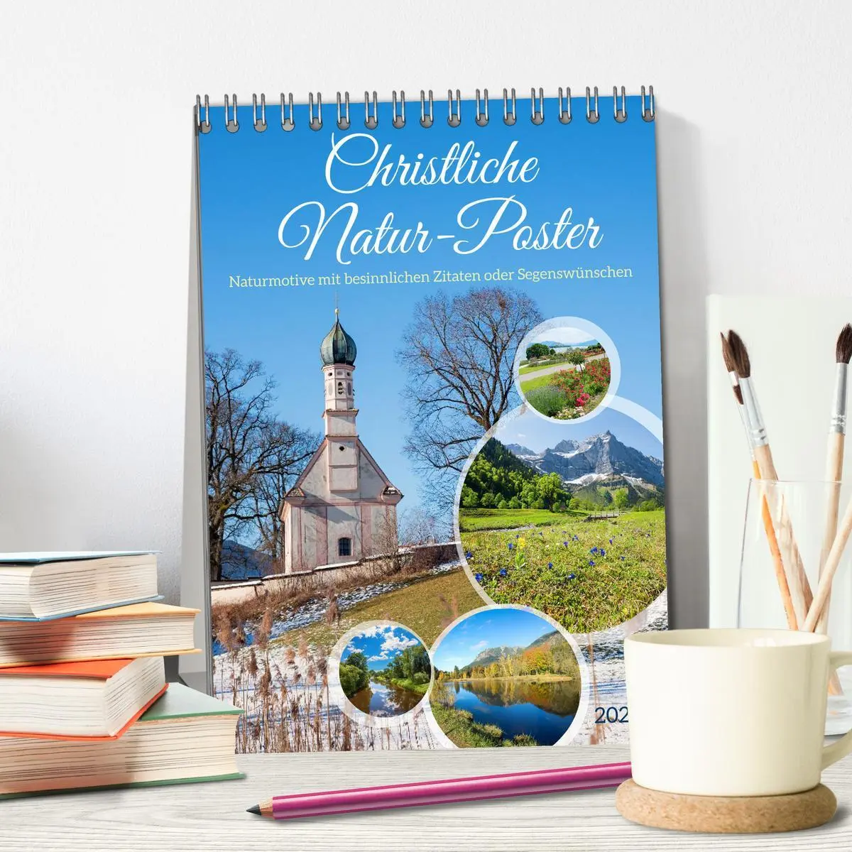 Bild: 9783457298978 | Christliche Natur-Poster 2026 (Tischkalender 2026 DIN A5 hoch),...