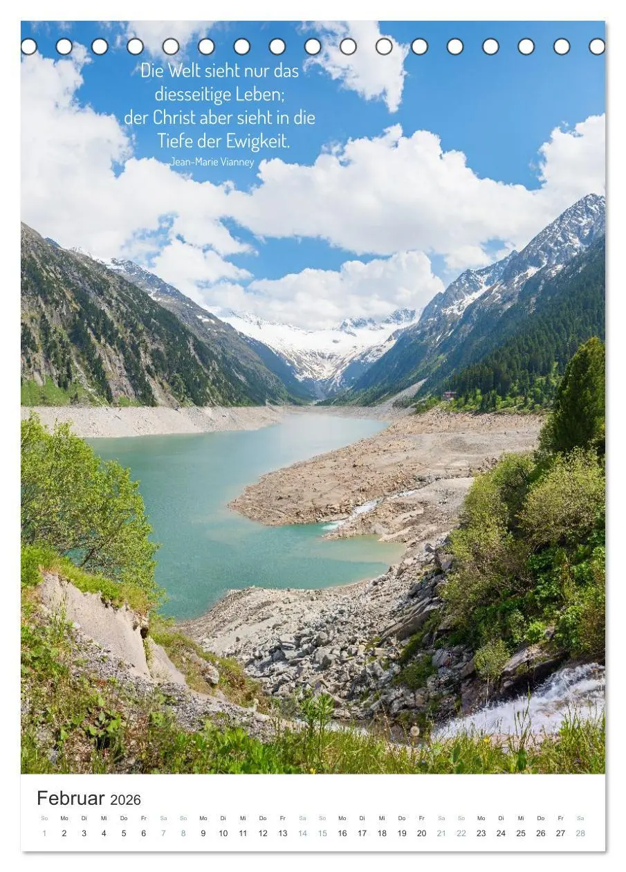 Bild: 9783457298978 | Christliche Natur-Poster 2026 (Tischkalender 2026 DIN A5 hoch),...
