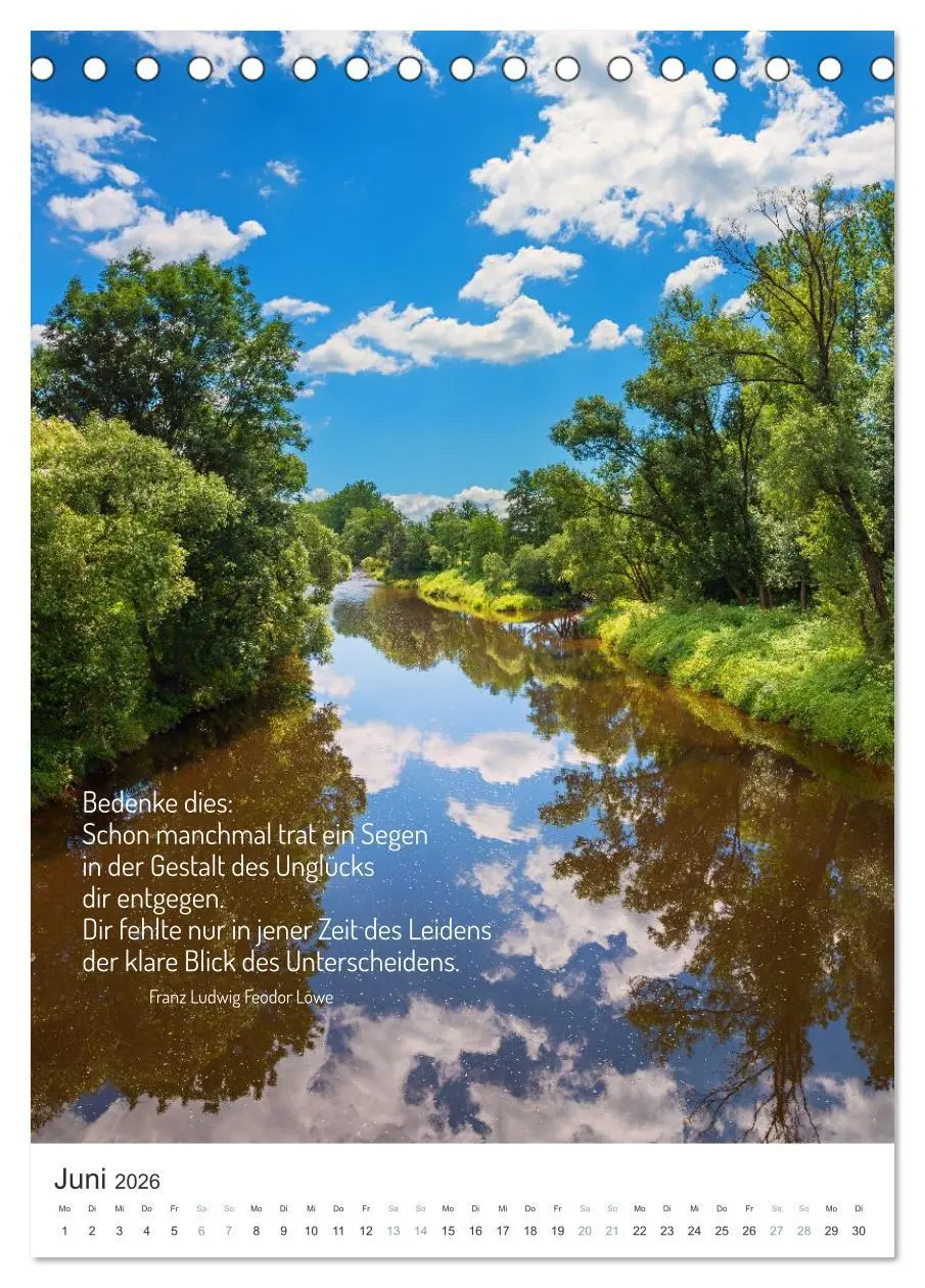 Bild: 9783457298978 | Christliche Natur-Poster 2026 (Tischkalender 2026 DIN A5 hoch),...