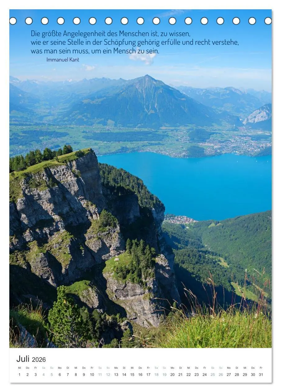 Bild: 9783457298978 | Christliche Natur-Poster 2026 (Tischkalender 2026 DIN A5 hoch),...