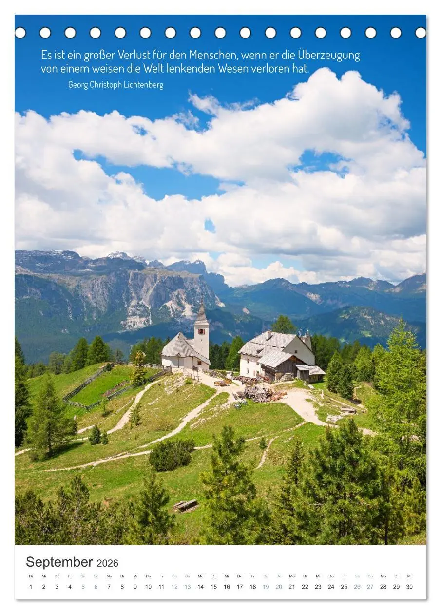 Bild: 9783457298978 | Christliche Natur-Poster 2026 (Tischkalender 2026 DIN A5 hoch),...