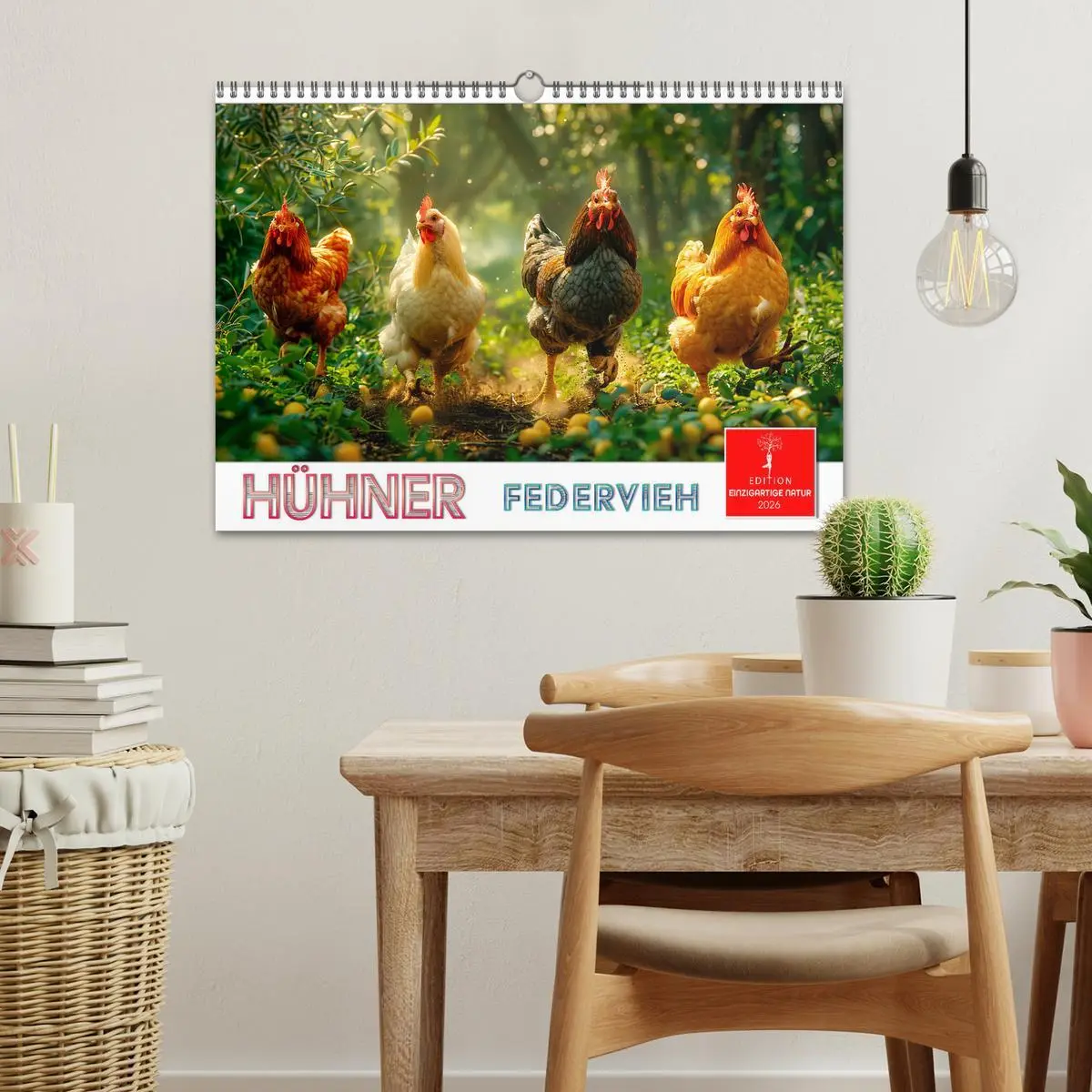 Bild: 9783457368978 | Hühner Federvieh (Wandkalender 2026 DIN A3 quer), CALVENDO...