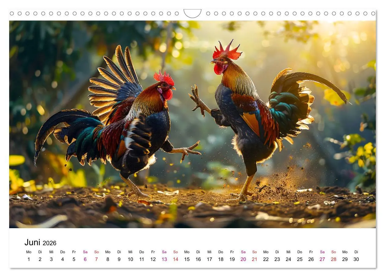 Bild: 9783457368978 | Hühner Federvieh (Wandkalender 2026 DIN A3 quer), CALVENDO...