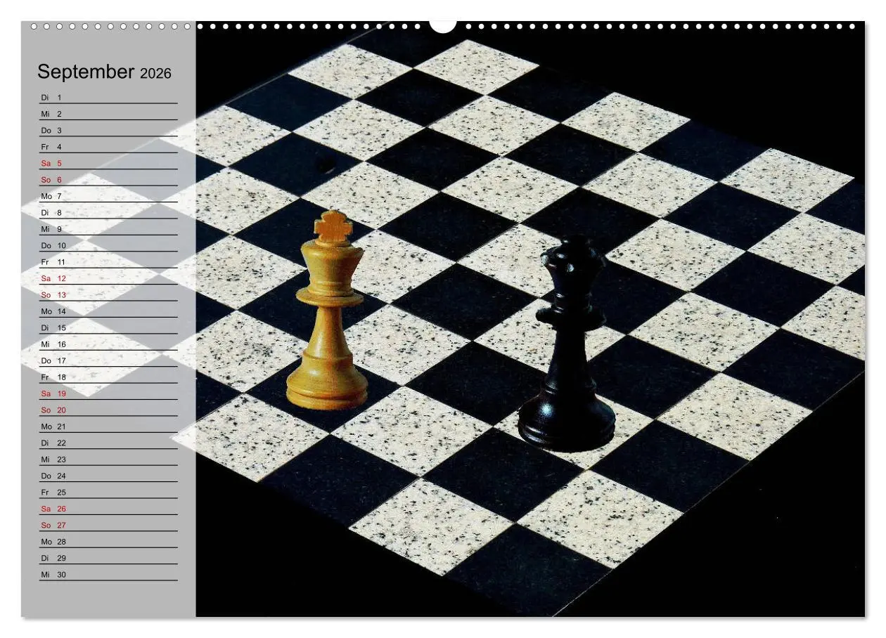 Bild: 9783457748978 | SCHACH - Spiel der Könige (hochwertiger Premium Wandkalender 2026...