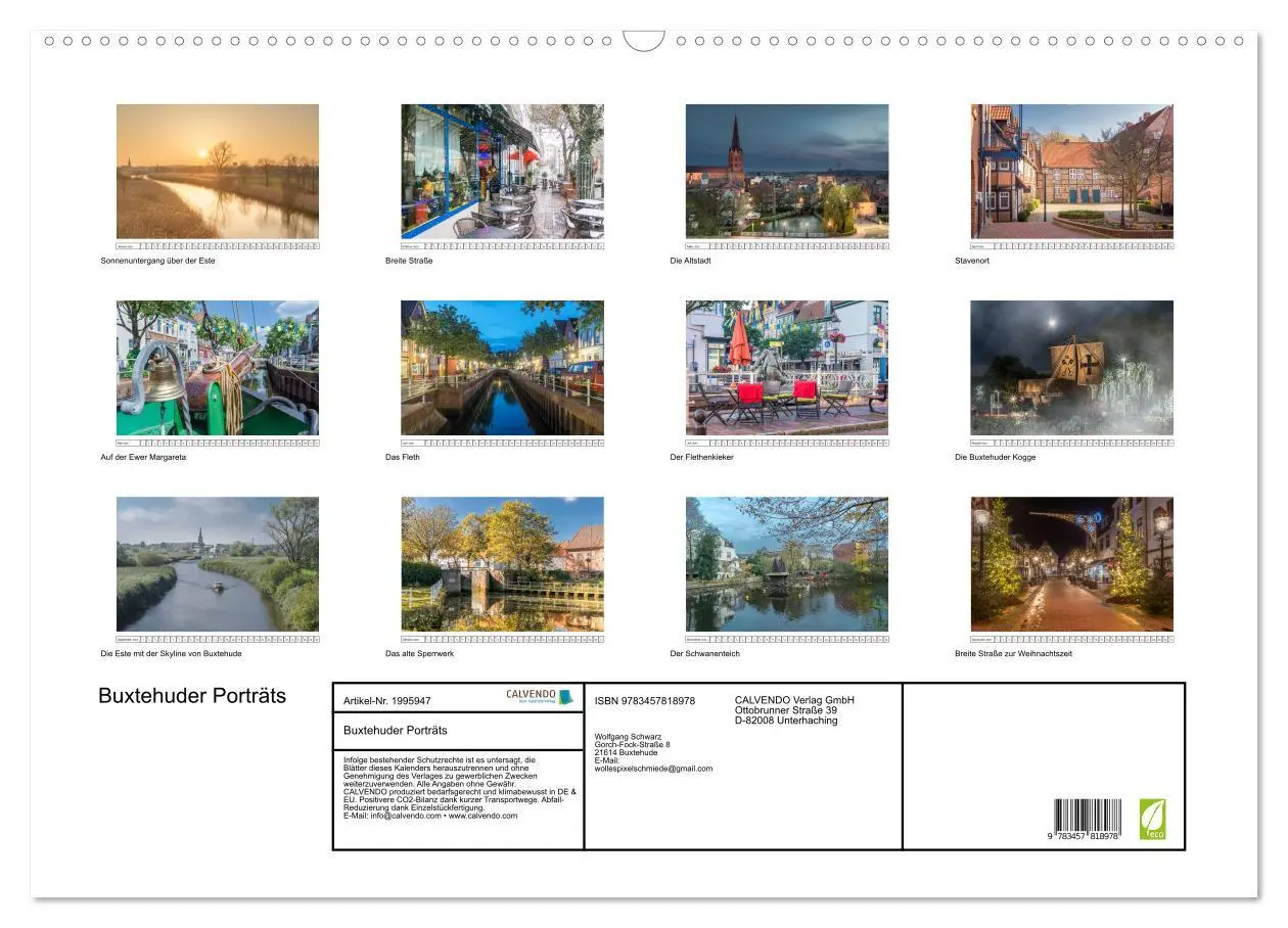 Bild: 9783457818978 | Buxtehuder Porträts (Wandkalender 2026 DIN A2 quer), CALVENDO...