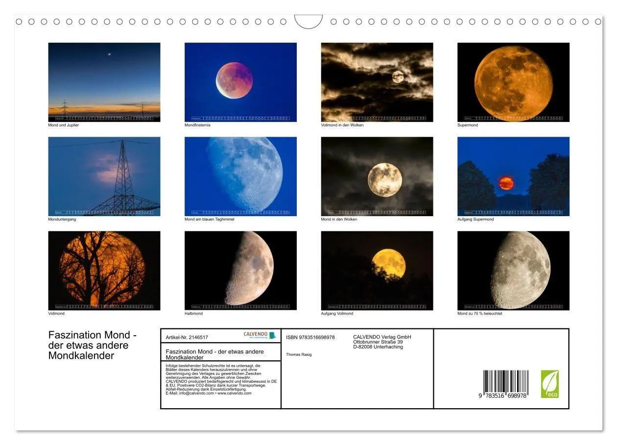 Bild: 9783516698978 | Faszination Mond - der etwas andere Mondkalender (Wandkalender 2026...