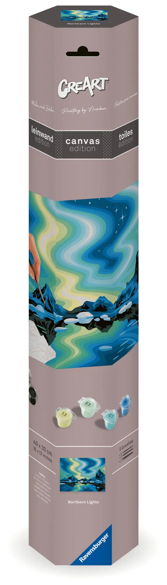 Cover: 4005556239078 | CreArt, Malen nach Zahlen Canvas Leinwand - Nordlichter | Spiel | 2024