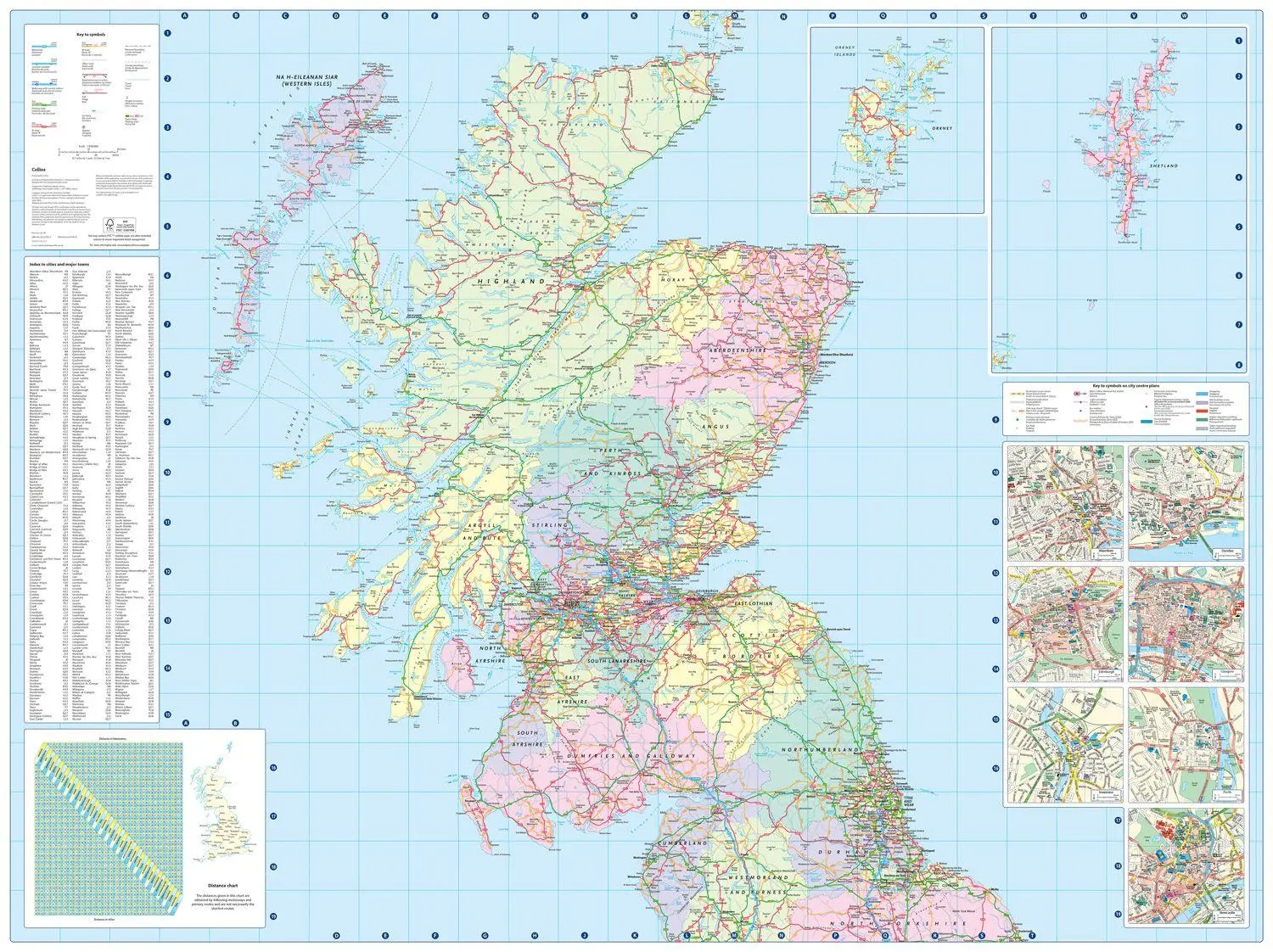 Bild: 9780008779078 | RD MAP OF SCOTLAND_RD ATL MFO | Collins Maps | (Land-)Karte | Englisch