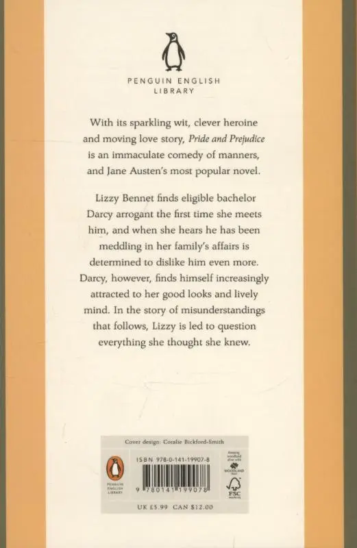Rückseite: 9780141199078 | Pride and Prejudice | Jane Austen | Taschenbuch | 395 S. | Englisch