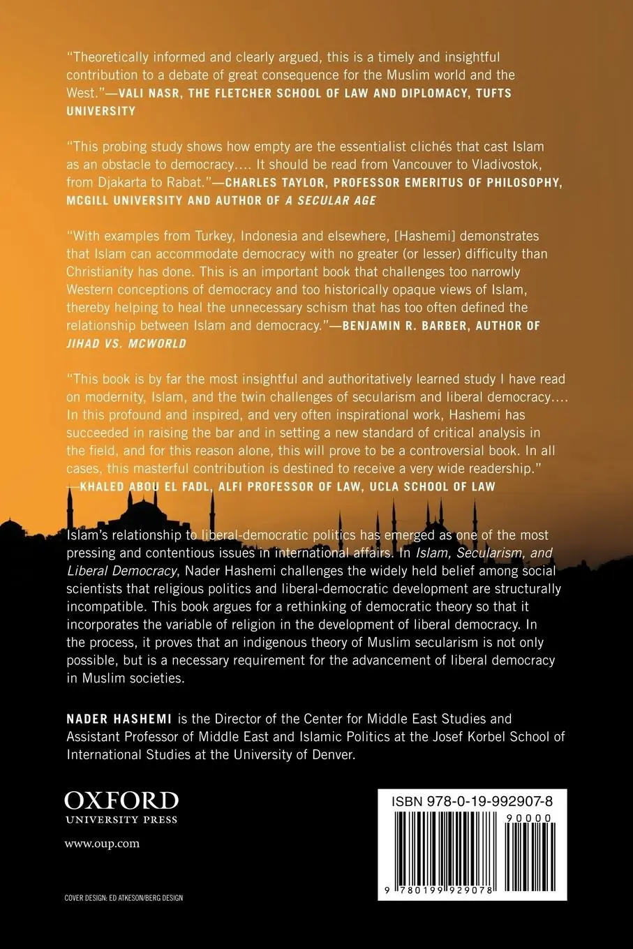 Rückseite: 9780199929078 | Islam, Secularism, and Liberal Democracy | Nader Hashemi | Taschenbuch