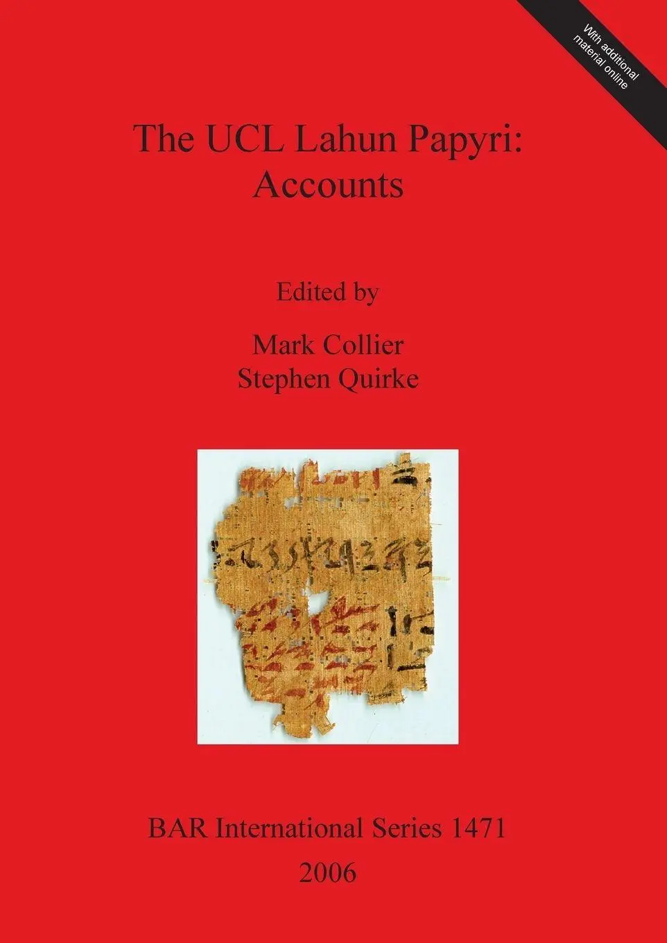 Cover: 9781841719078 | The UCL Lahun Papyri | Accounts | Mark Collier (u. a.) | Taschenbuch