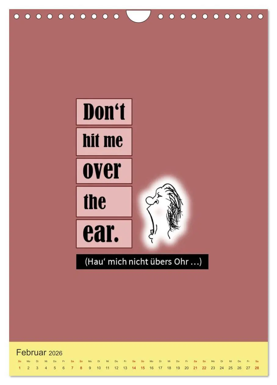 Bild: 9783457259078 | Nix als DENGLISCH (Wandkalender 2026 DIN A4 hoch), CALVENDO...