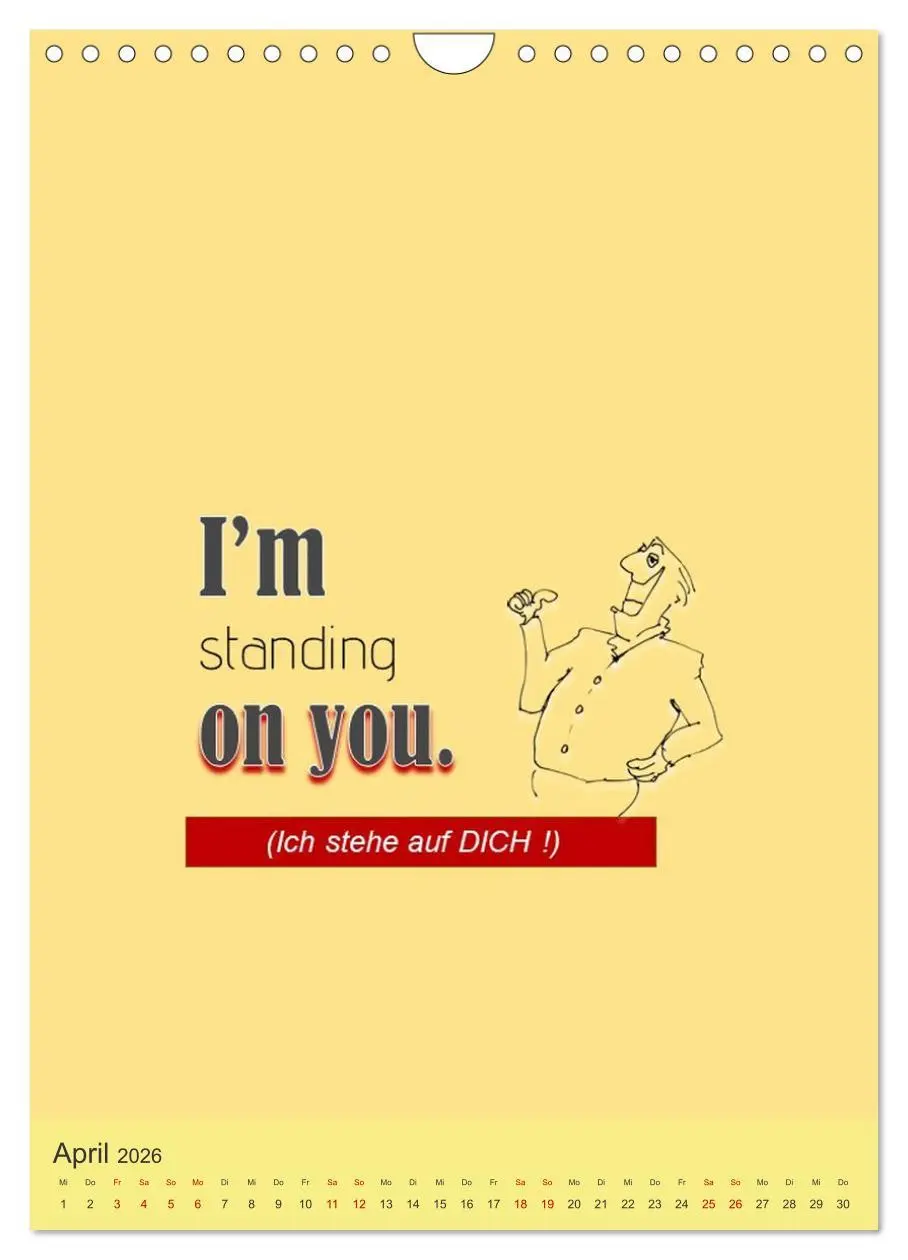 Bild: 9783457259078 | Nix als DENGLISCH (Wandkalender 2026 DIN A4 hoch), CALVENDO...