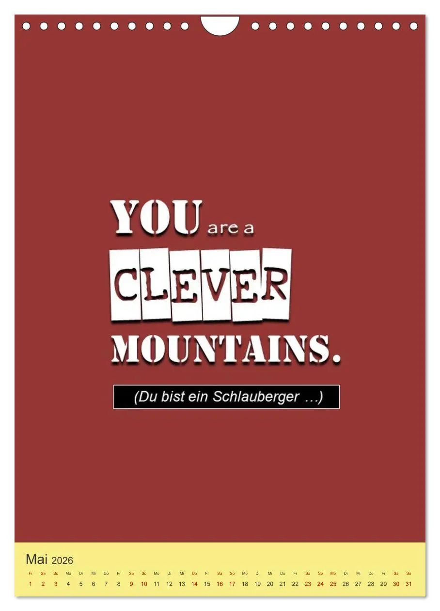 Bild: 9783457259078 | Nix als DENGLISCH (Wandkalender 2026 DIN A4 hoch), CALVENDO...