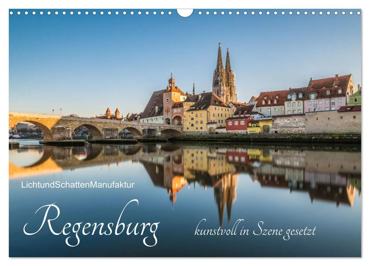 Cover: 9783457639078 | Regensburg kunstvoll in Szene gesetzt (Wandkalender 2026 DIN A3...