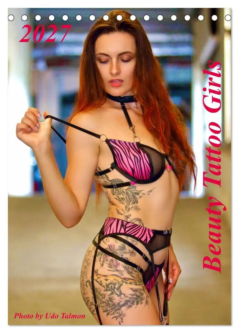 Cover: 9783516899078 | Beauty Tattoo Girls (Tischkalender 2027 DIN A5 hoch), CALVENDO...