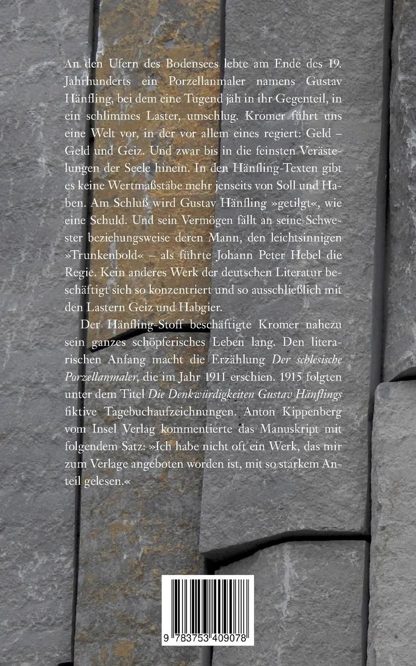 Rückseite: 9783753409078 | Gustav Hänfling | Heinrich Ernst Kromer | Taschenbuch | 192 S. | 2021