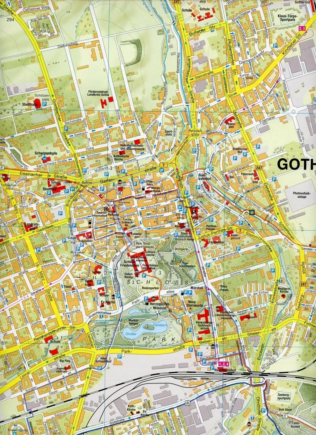 Bild: 9783866369078 | Gotha Stadtplan | mit Parkplan und Stadtrundgang | (Land-)Karte | 2013