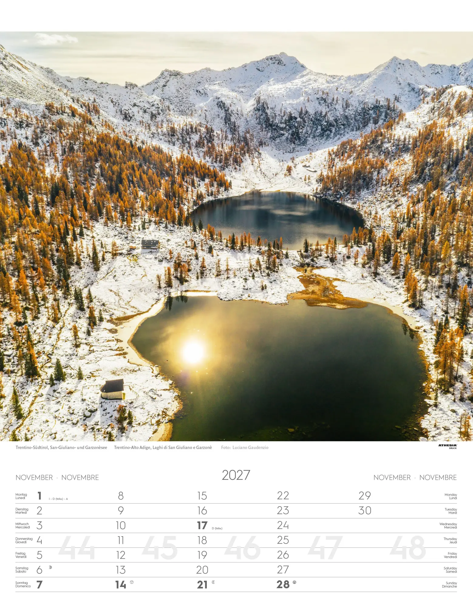 Bild: 9788868399078 | Weltnaturerbe Dolomiten Kalender 2027 | Athesia-Tappeiner Verlag