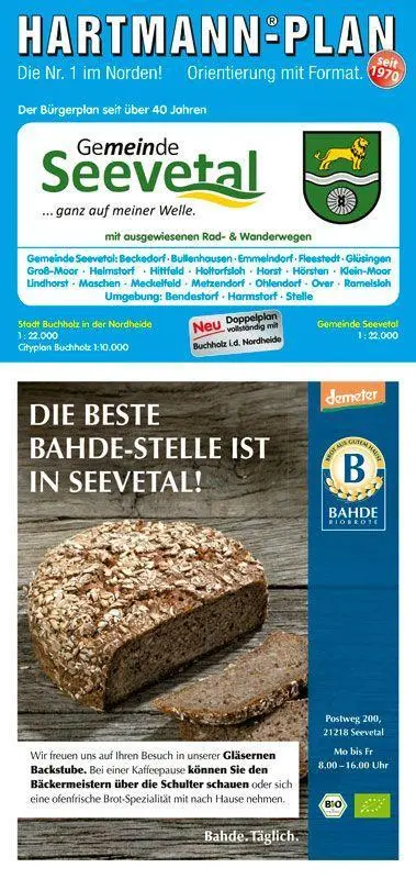 Cover: 4033527309178 | HARTMANN-PLAN Seevetal und Umgebung mit Stelle, 1:22.000, Straßenkarte