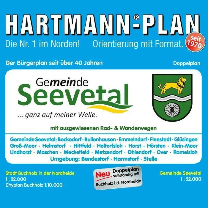 Bild: 4033527309178 | HARTMANN-PLAN Seevetal und Umgebung mit Stelle, 1:22.000, Straßenkarte