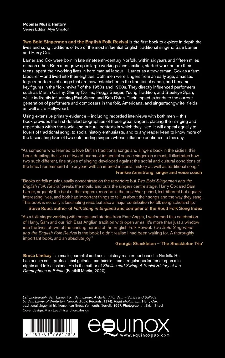 Rückseite: 9781781799178 | Two Bold Singermen and the English Folk Revival | Bruce Lindsay | Buch