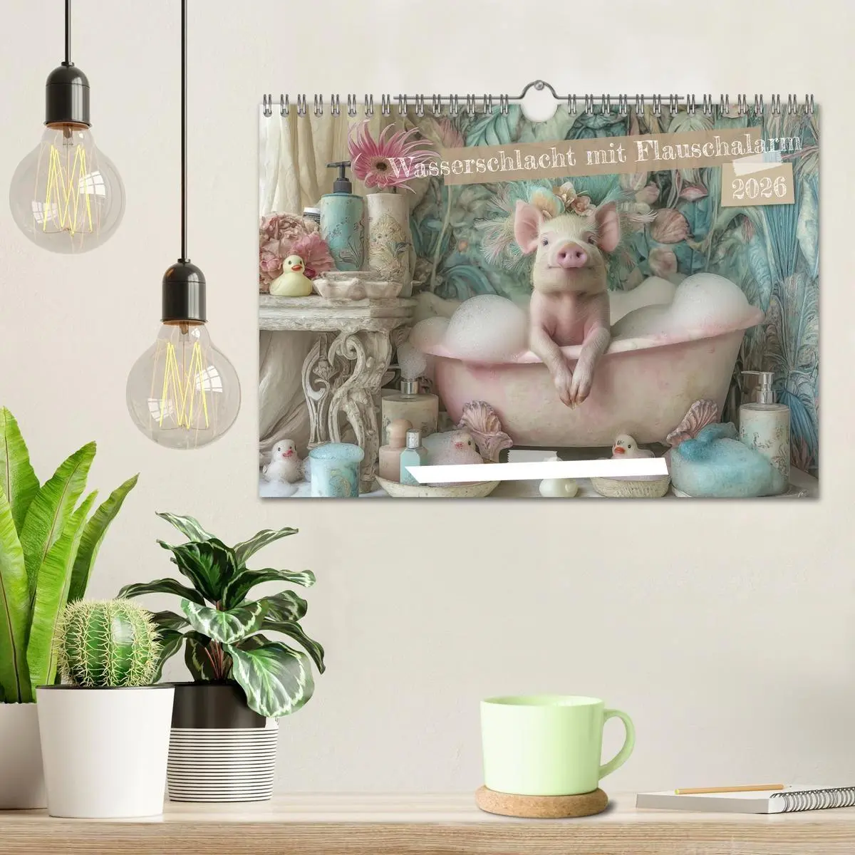 Bild: 9783516029178 | Wasserschlacht mit Flauschalarm (Wandkalender 2026 DIN A4 quer),...