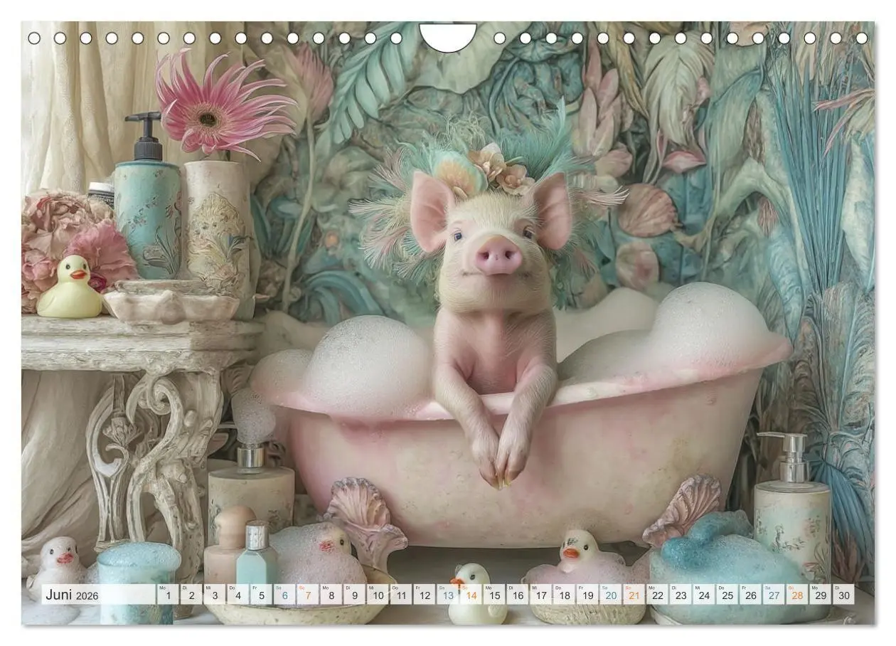 Bild: 9783516029178 | Wasserschlacht mit Flauschalarm (Wandkalender 2026 DIN A4 quer),...