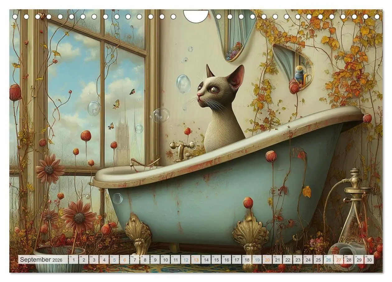 Bild: 9783516029178 | Wasserschlacht mit Flauschalarm (Wandkalender 2026 DIN A4 quer),...