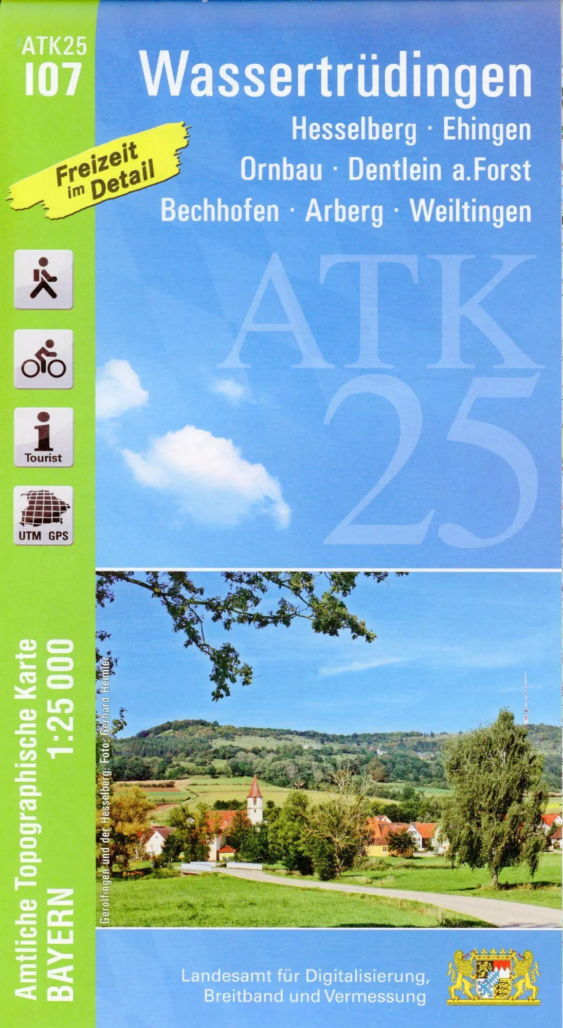 Cover: 9783899339178 | Wassertrüdingen 1:25 000 | Digitalisierung | (Land-)Karte | Deutsch