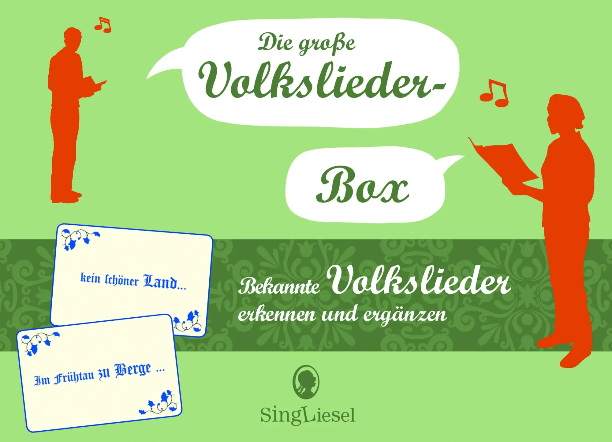 Cover: 4280000809278 | Die große Volkslieder-Box | Bekannte Volkslieder erkennen und ergänzen