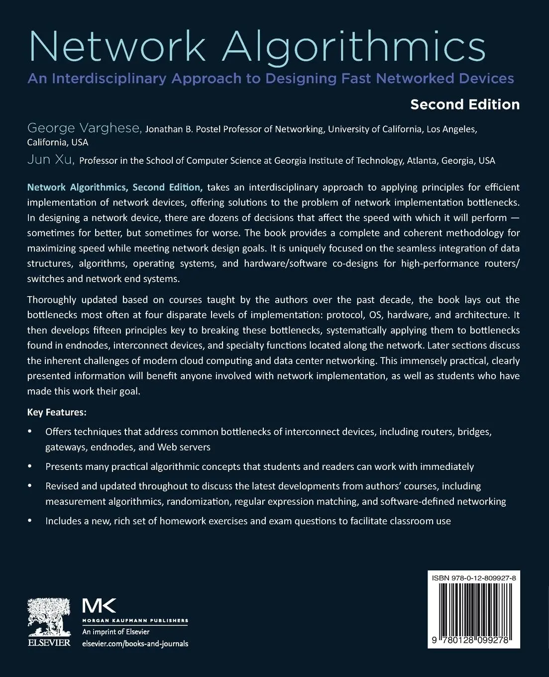 Rückseite: 9780128099278 | Network Algorithmics | George Varghese (u. a.) | Taschenbuch | 2022