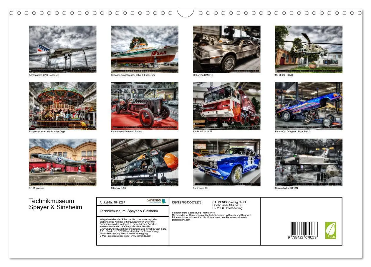 Bild: 9783435079278 | Technikmuseum Speyer &amp; Sinsheim (Wandkalender 2025 DIN A3 quer),...