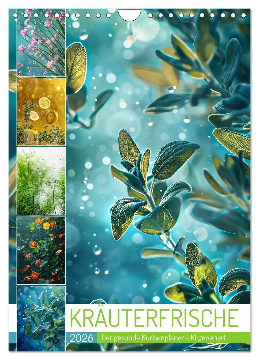 Cover: 9783516259278 | Kräuterfrische (Wandkalender 2026 DIN A4 hoch), CALVENDO...