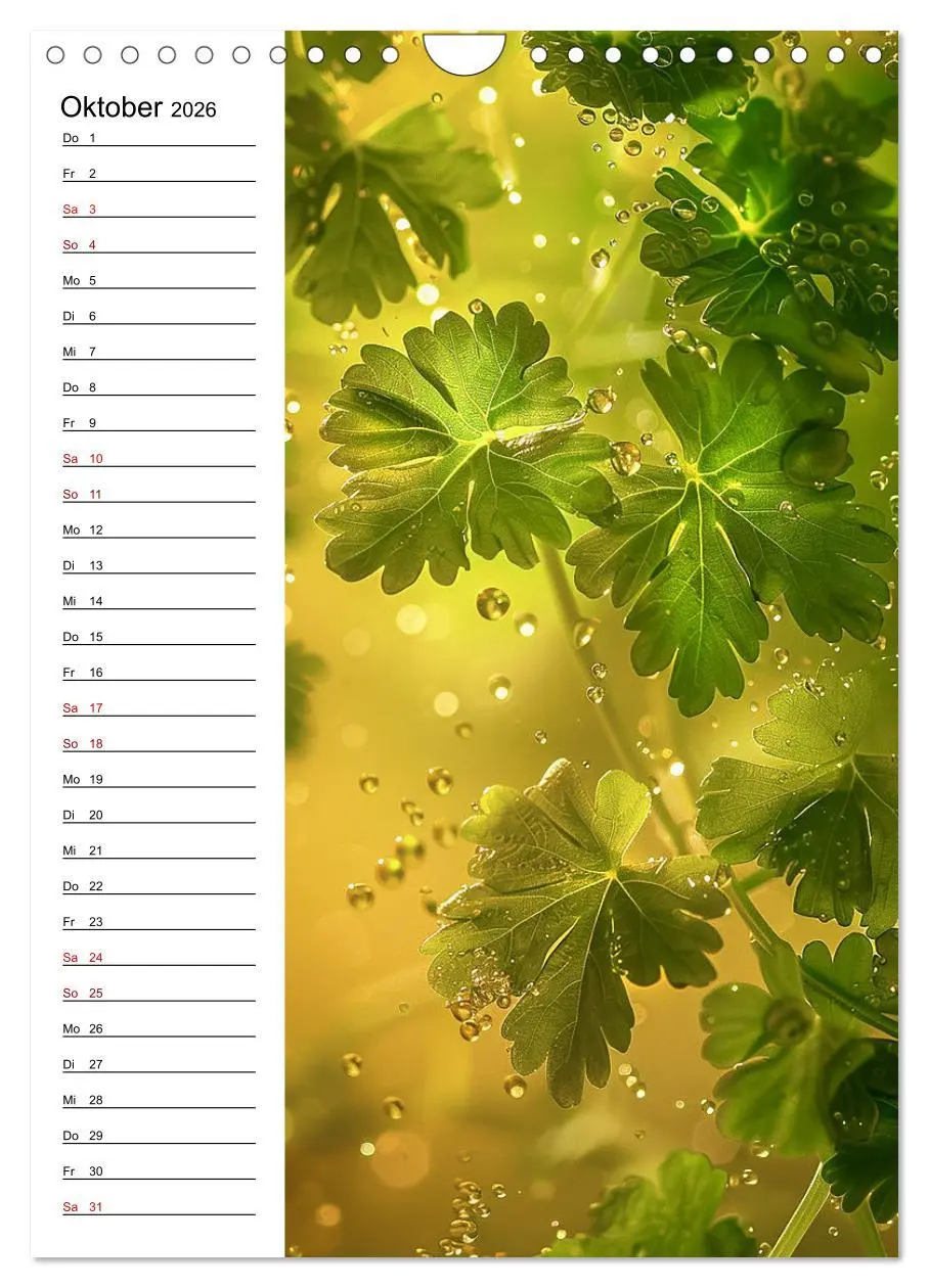 Bild: 9783516259278 | Kräuterfrische (Wandkalender 2026 DIN A4 hoch), CALVENDO...