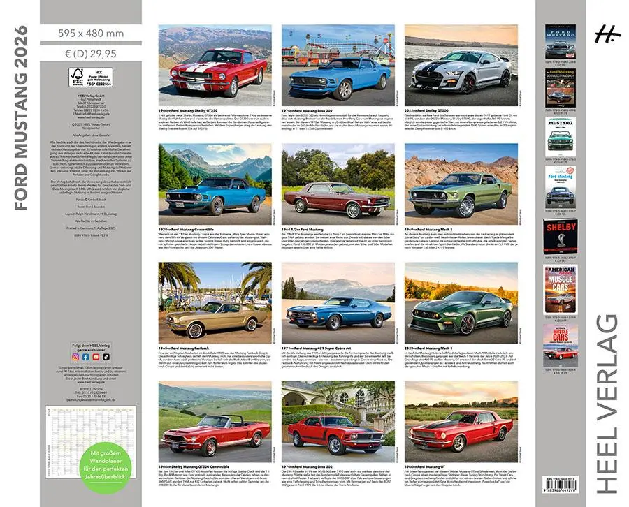 Bild: 9783966649278 | Ford Mustang Kalender 2026 | Frank Mundus | Kalender | 14 S. | Deutsch