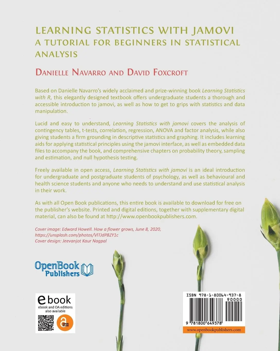 Rückseite: 9781800649378 | Learning Statistics with Jamovi | Danielle Navarro (u. a.) | Buch