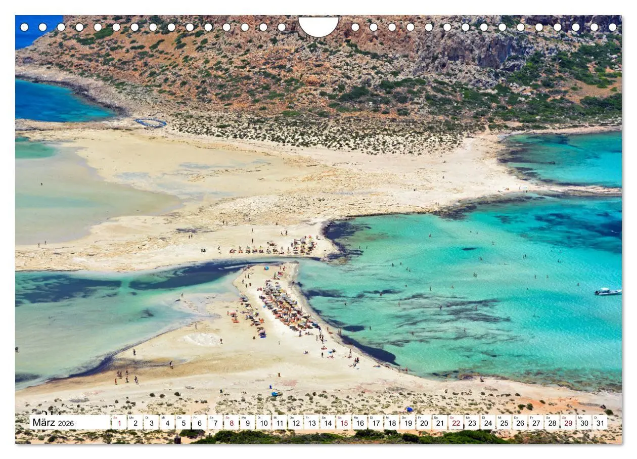Bild: 9783457539378 | Traumstrände auf Kreta (Wandkalender 2026 DIN A4 quer), CALVENDO...