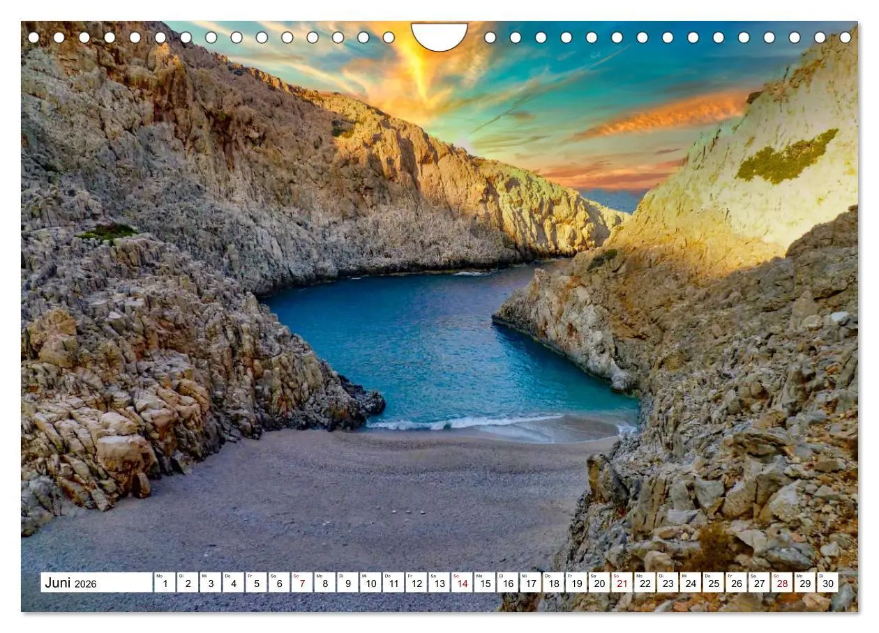 Bild: 9783457539378 | Traumstrände auf Kreta (Wandkalender 2026 DIN A4 quer), CALVENDO...