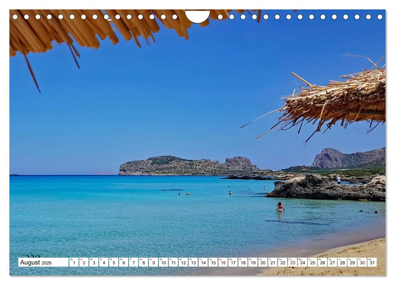 Bild: 9783457539378 | Traumstrände auf Kreta (Wandkalender 2026 DIN A4 quer), CALVENDO...