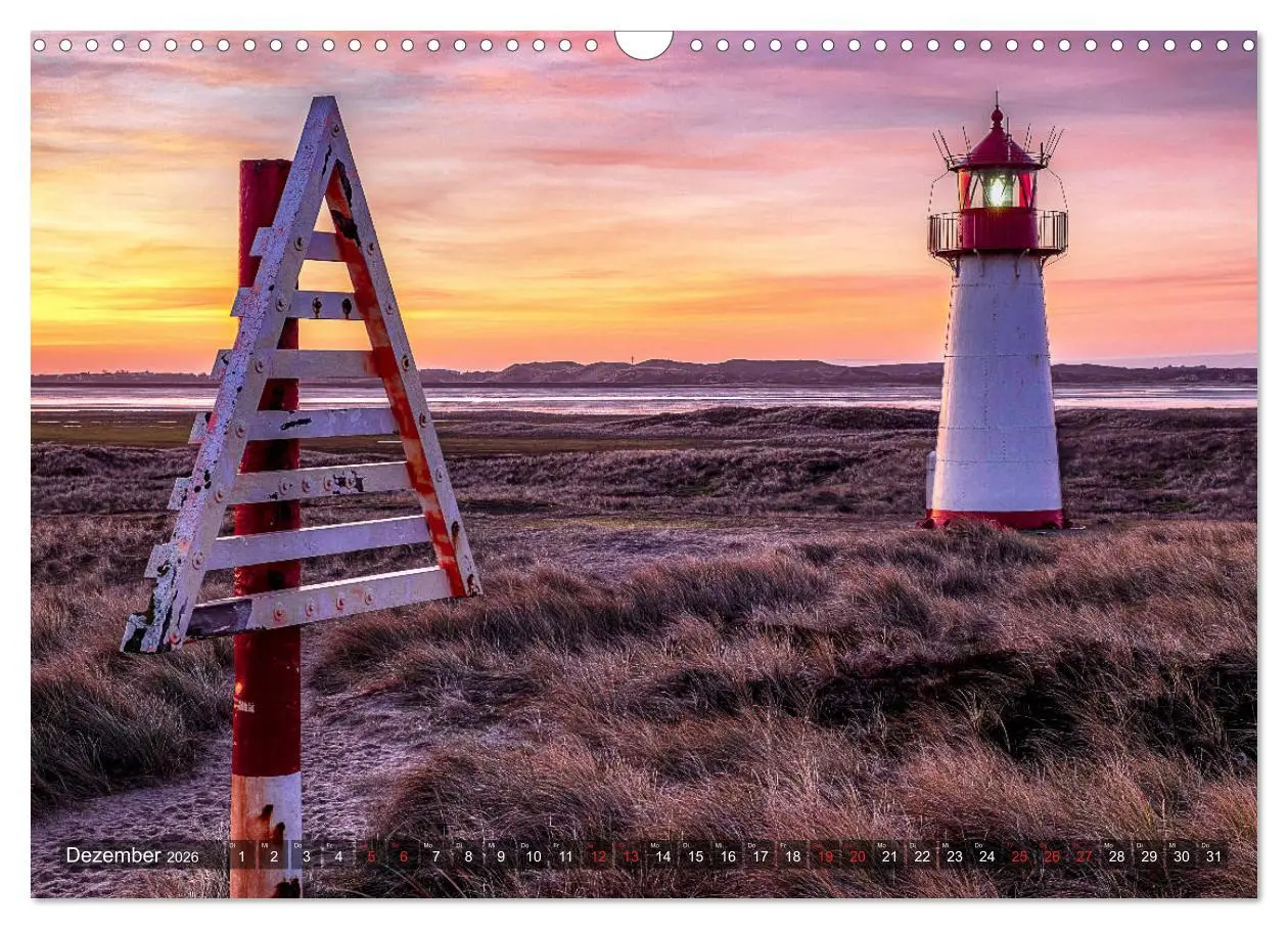 Bild: 9783457919378 | Sylt - Farbige Momente (Wandkalender 2026 DIN A3 quer), CALVENDO...