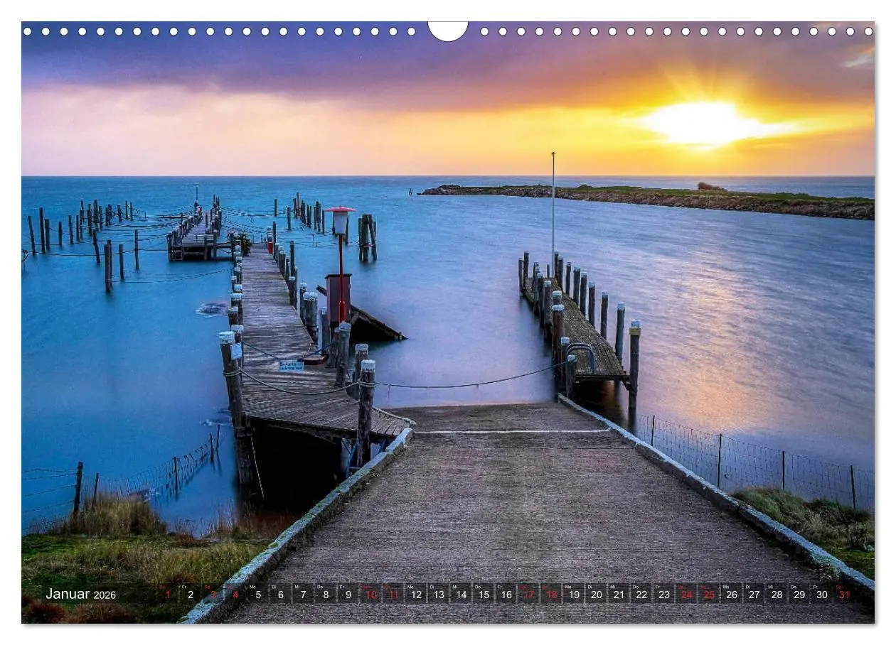 Bild: 9783457919378 | Sylt - Farbige Momente (Wandkalender 2026 DIN A3 quer), CALVENDO...
