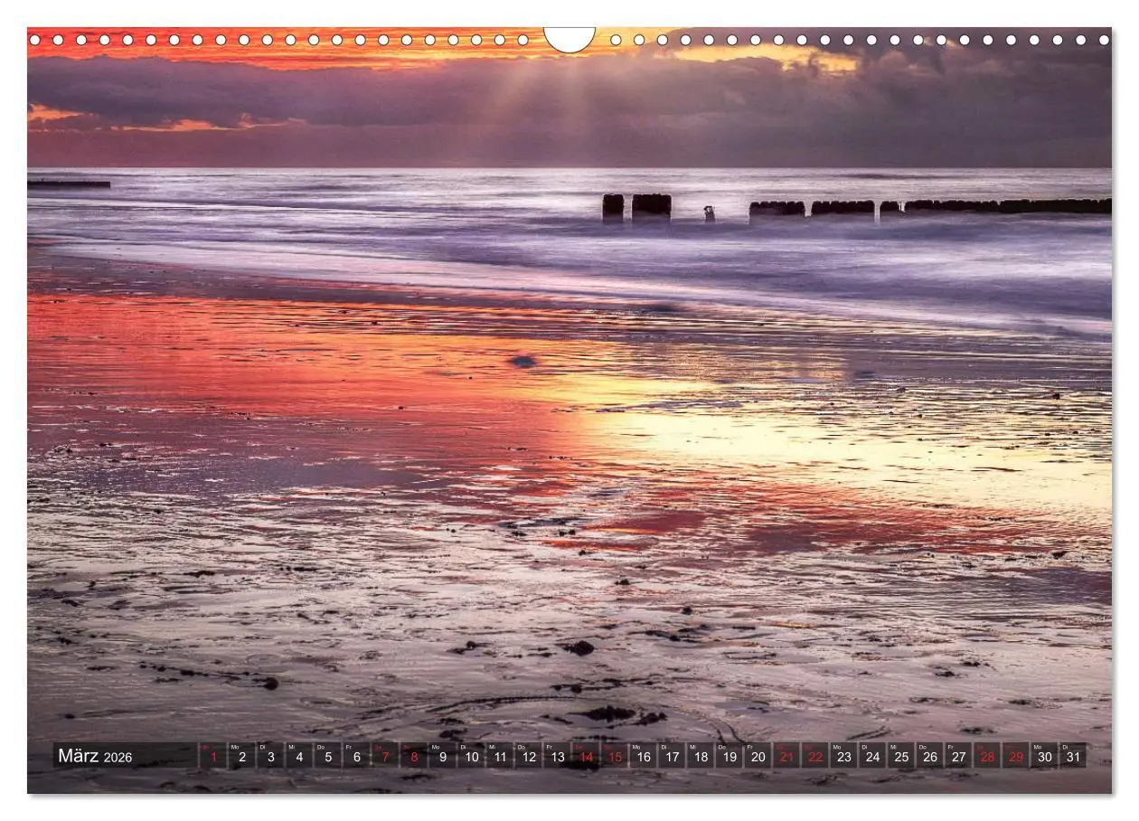 Bild: 9783457919378 | Sylt - Farbige Momente (Wandkalender 2026 DIN A3 quer), CALVENDO...